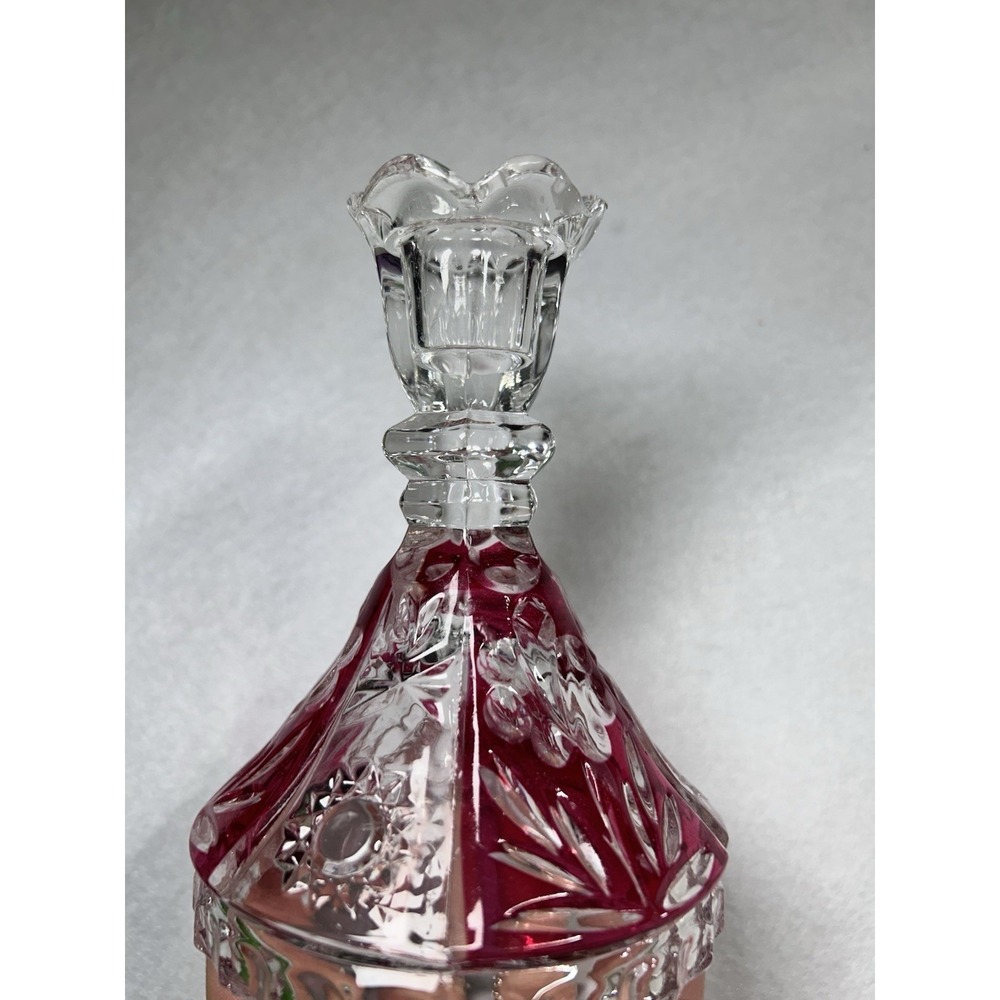 Fifth Avenue Crystal Candle Holders Red Accent Set Of 2‎